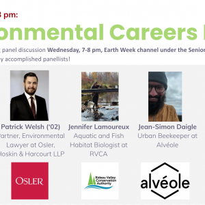 Earth Week environmental careers panel