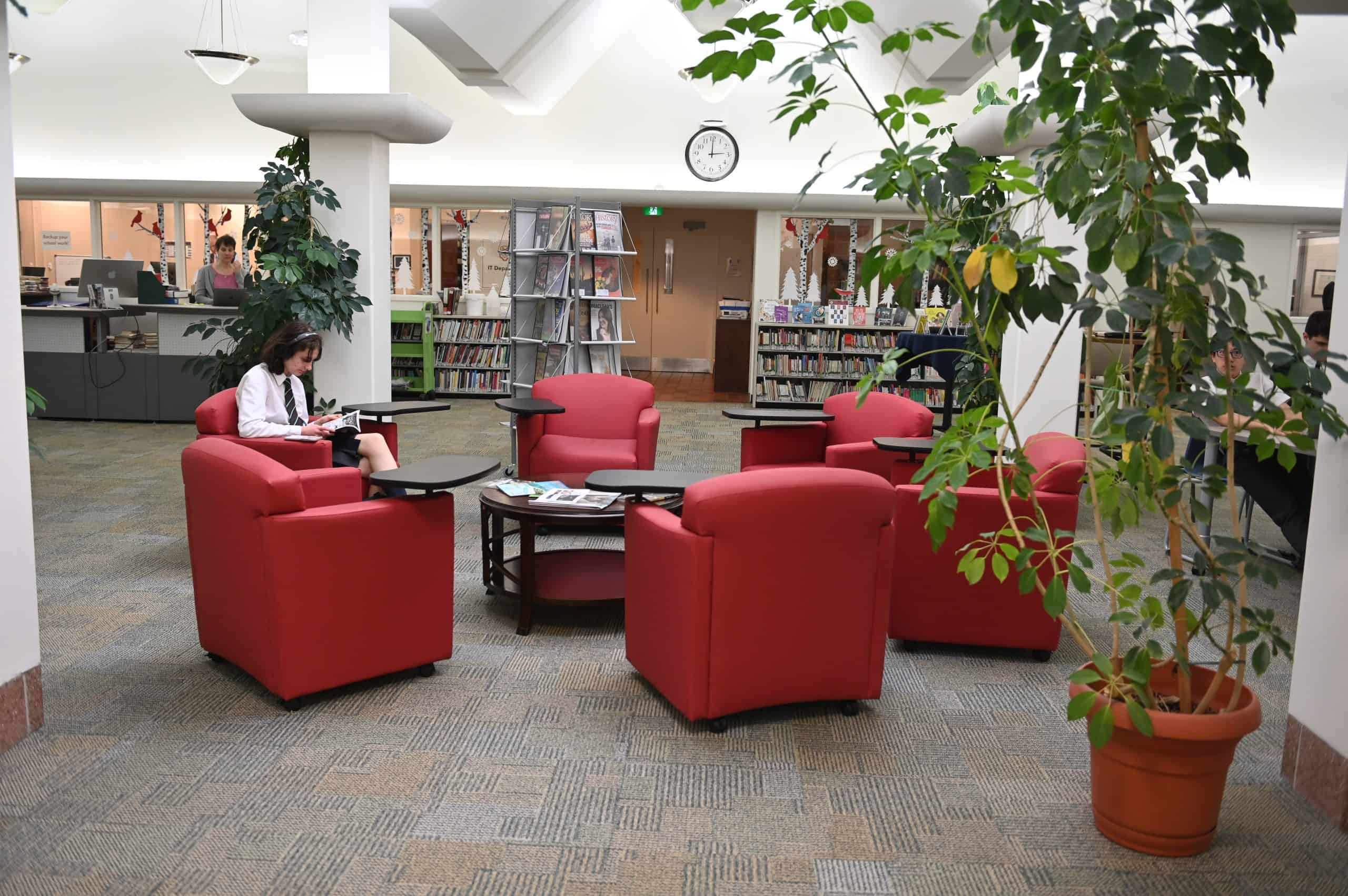 Picture of the Ashbury College library after renovations