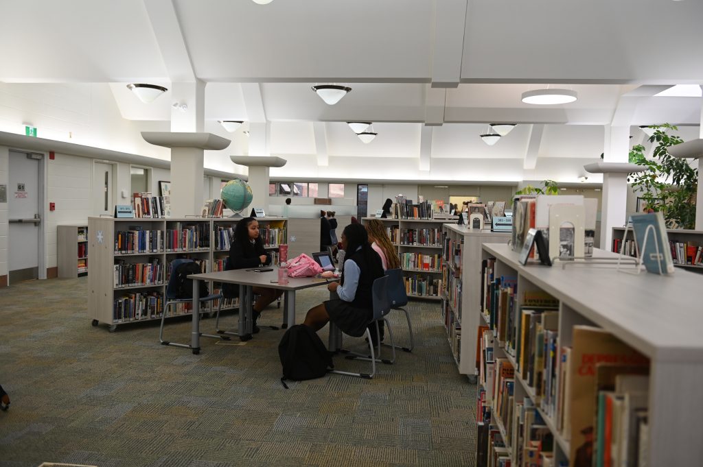 Picture of the Ashbury College library after renovations